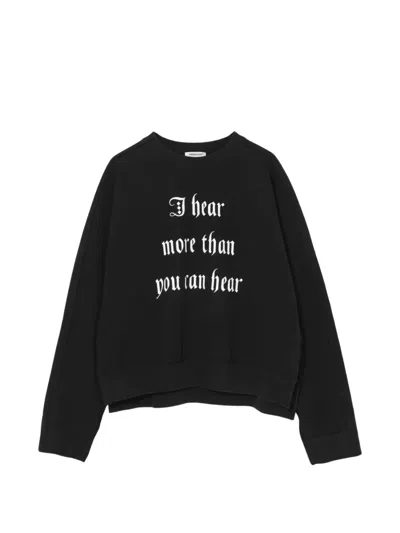 Undercover Slogan-print Sweatshirt In Black