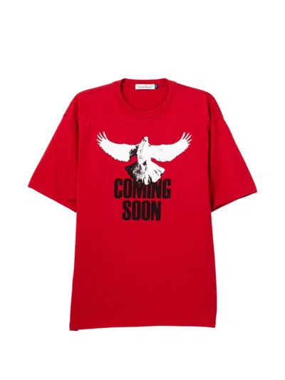 Undercover Slogan-print T-shirt In Red