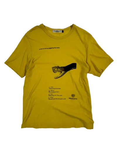 Pre-owned Undercover Snake Graphic T-shirt In Yellow