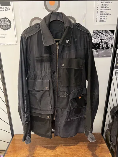 Pre-owned Undercover Spring/summer 2005 “but Beautiful 2” Reconstructed M65 In Blue