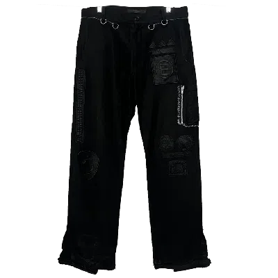 Pre-owned Undercover Ss03 'scab' Patchwork Denim In Black