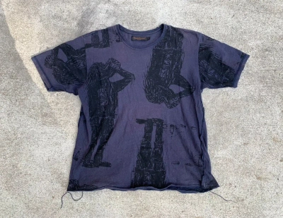 Pre-owned Undercover Ss03 Scab Tee Shirt In Navy