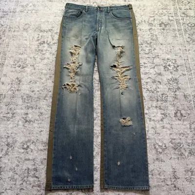 Pre-owned Undercover Ss04 Languid Hybrid Utility Cargo Jeans | Size L In Blue