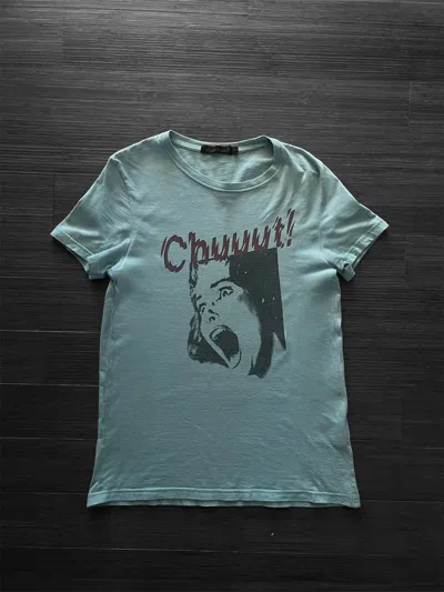 Pre-owned Undercover Ss06 ‘chuuut!' Tee In Blue