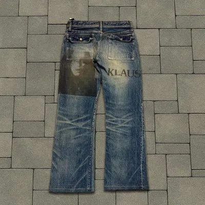 Pre-owned Undercover Ss06  Klaus Cargo Denim In Blue
