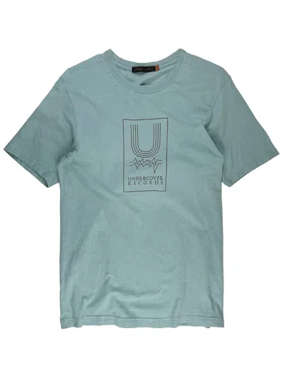 Pre-owned Undercover Ss06  Records Print Tshirt In Blue