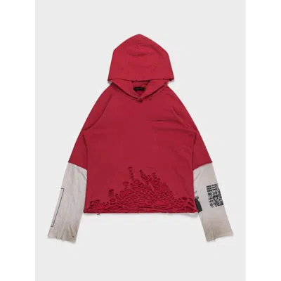 Pre-owned Undercover Ss06 Wahnfrieden Hoodie In Red