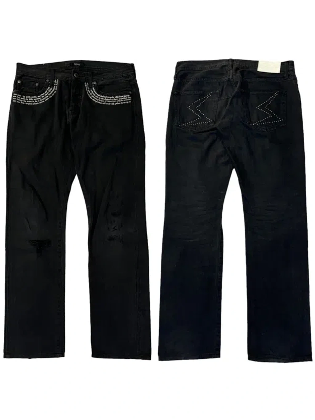 Pre-owned Undercover Ss09 Neoboy Denim Black | ModeSens