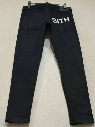 Pre-owned Undercover Ss16 "sith" Star Wars Pants In Black