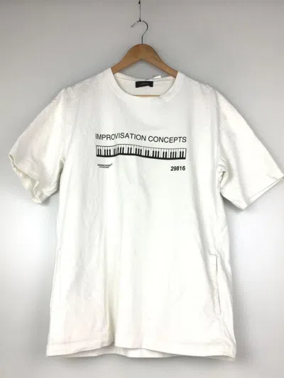 Pre-owned Undercover Ss17 Improvisation Concepts Piano Tee In White