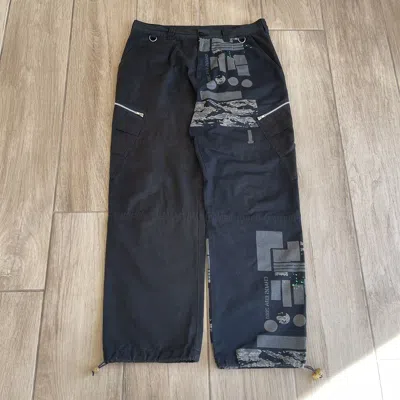 Pre-owned Undercover Ss2001 Chaotic Discord Cargo Straight Pants In Black