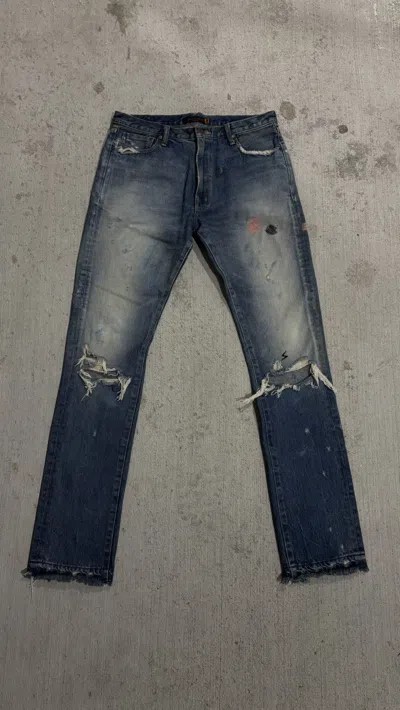 Pre-owned Undercover Ss2005 But Beautiful Ll 58 Denim In Blue