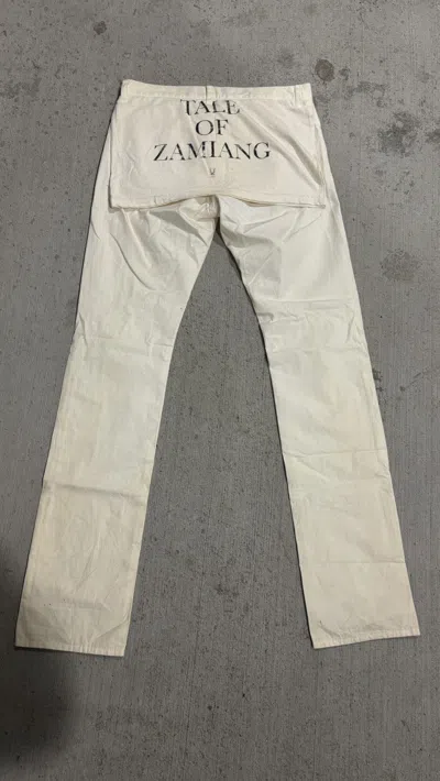 Pre-owned Undercover Ss2006 Tale Of Zamiang Denim In Sand