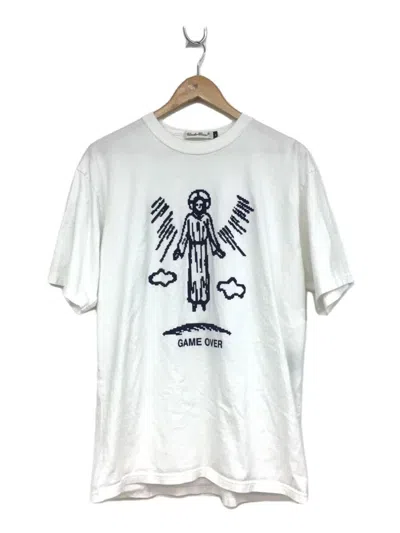 Pre-owned Undercover Ss23 "game Over" Jesus Tee In White