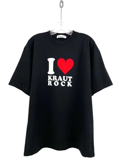 Pre-owned Undercover Ss23 I Heart Kraut Rock T-shirt In Black