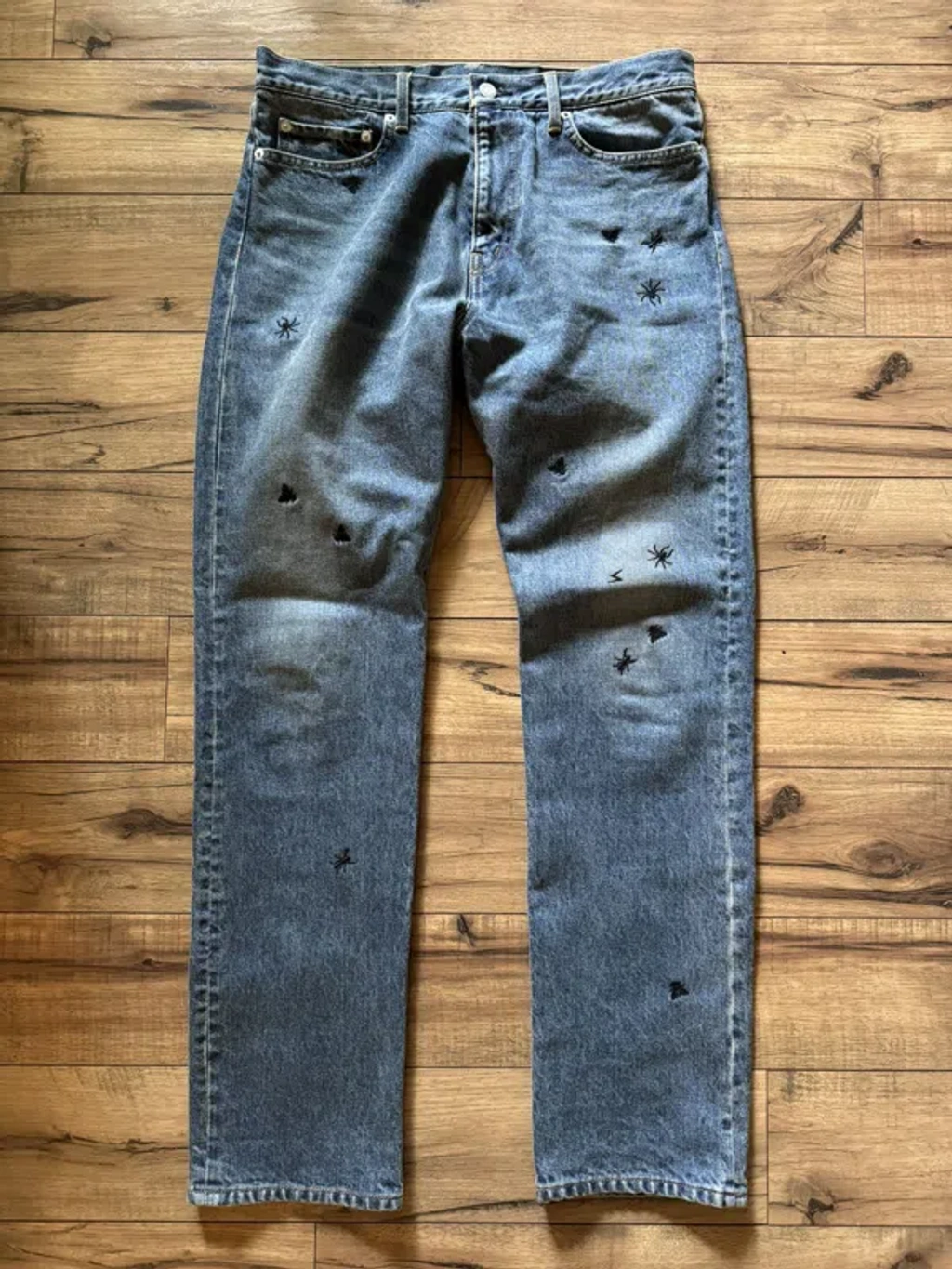 Pre-owned Undercover Ss24 Bug Denim In Blue | ModeSens