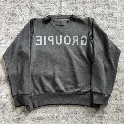 Pre-owned Undercover Ss99 Relief Groupie Small Parts Zippered Sweater In Gray
