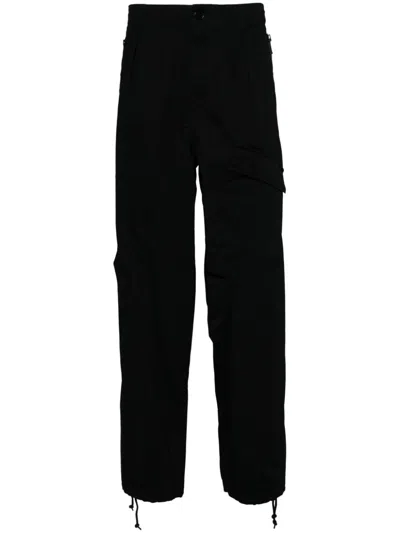 Undercover Straight-leg Cargo Trousers In 黑色