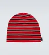 Undercover Striped Beanie In Red Border