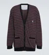 Undercover Striped Cotton Cardigan In Bordborder