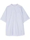 Undercover Striped Cotton Shirt In 蓝色