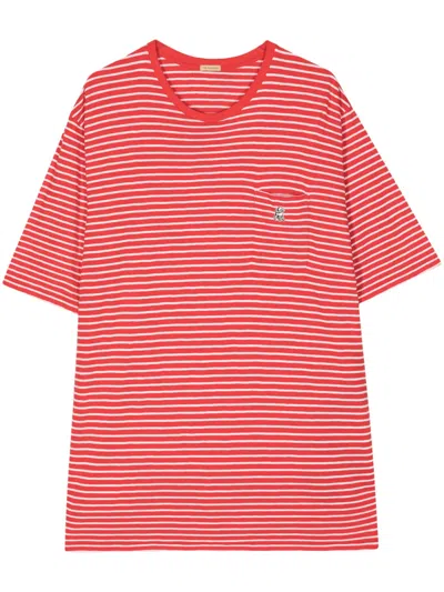 Undercover Striped Cotton T-shirt In White