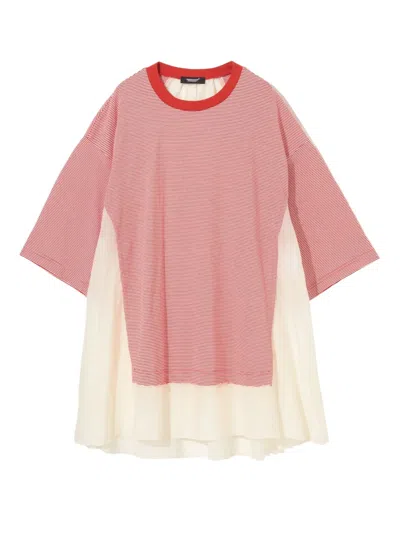 Undercover Striped Panelled Pullover