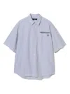 Undercover Striped Pocket-detailed Shirt In White