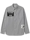 Undercover Striped Shirt In 黑色