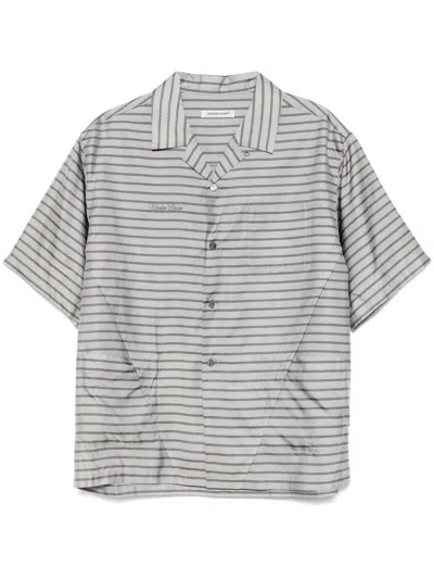 Undercover Striped Shirt In Grey