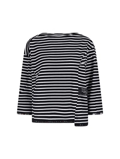 Undercover Striped T-shirt In Black