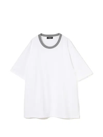 Undercover T-shirt Mit Streifendetail In White