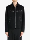 Undercover Stud Detail Faux Suede Jacket In Black