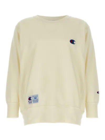 Undercover Champion X Sweatshirt Col Rond In White