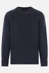 Undercover Round-neck Long-sleeved Sweater In Blue