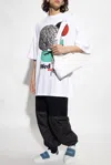 Undercover Sweatpants In Contrasting Fabrics In Black
