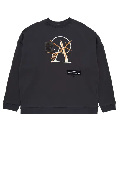 Undercover Sweatshirt Charcoal In Black