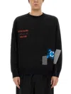 Undercover Artistic Black Printed Sweatshirt With Crew Neck Design In Black