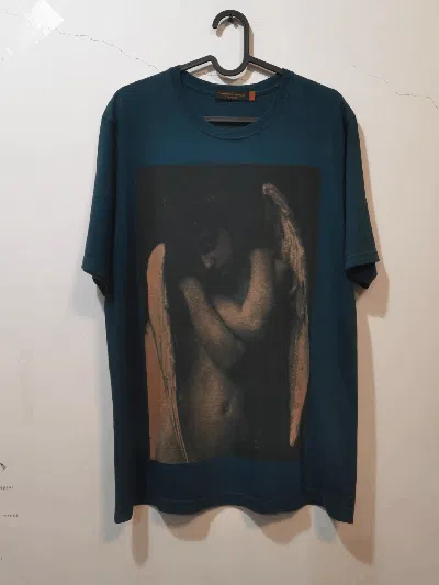 Pre-owned Undercover Sz 2  07ss Purple Angle Tee In Green