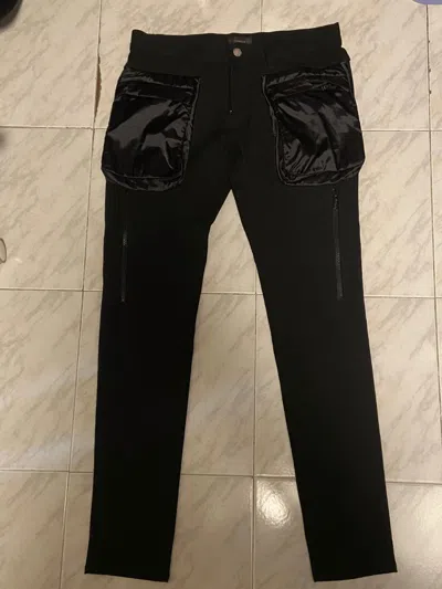 Pre-owned Undercover Sz 30  14aw Skinny Fit Cargo Denim In Black