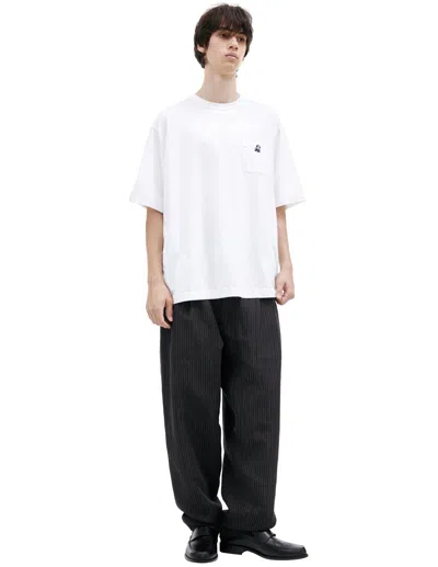Undercover T-shirt With Patch Pocket In White