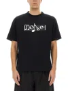 Undercover Black Graphic Short-sleeve T-shirt With Musical Design In Black