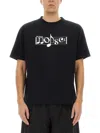 Undercover Black Graphic Short-sleeve T-shirt With Musical Design In Black