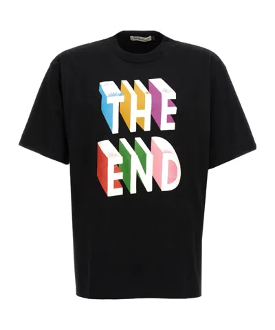 Undercover T-shirt With Round Neck And Short Sleeves In Black