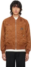 Undercover Tan Raglan Bomber Jacket In Brown