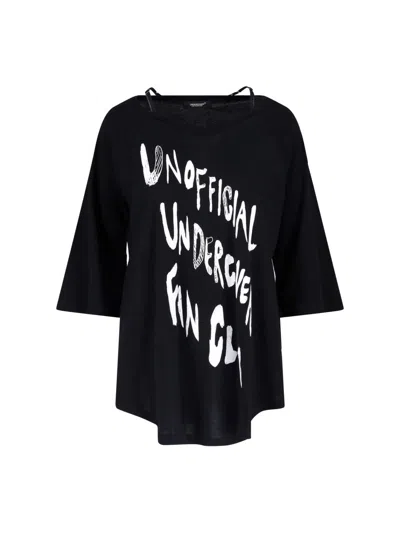 Undercover Tank Top Logo T-shirt In Black