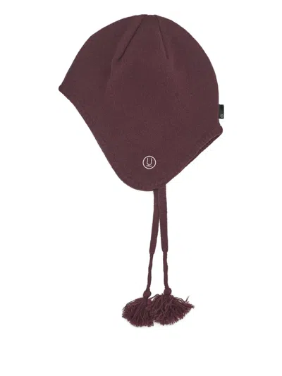 Undercover Tassels Maroon Beanie Hat In Brown