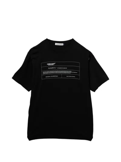 Undercover Text-print Round Neck T-shirt In Black