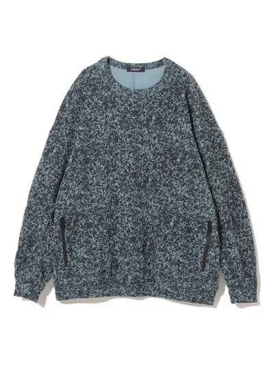 Undercover Textured Sweater In Gray