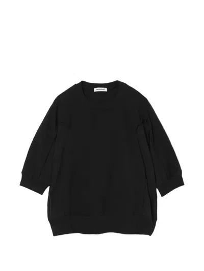 Undercover Three-quarter Sleeve T-shirt In Black